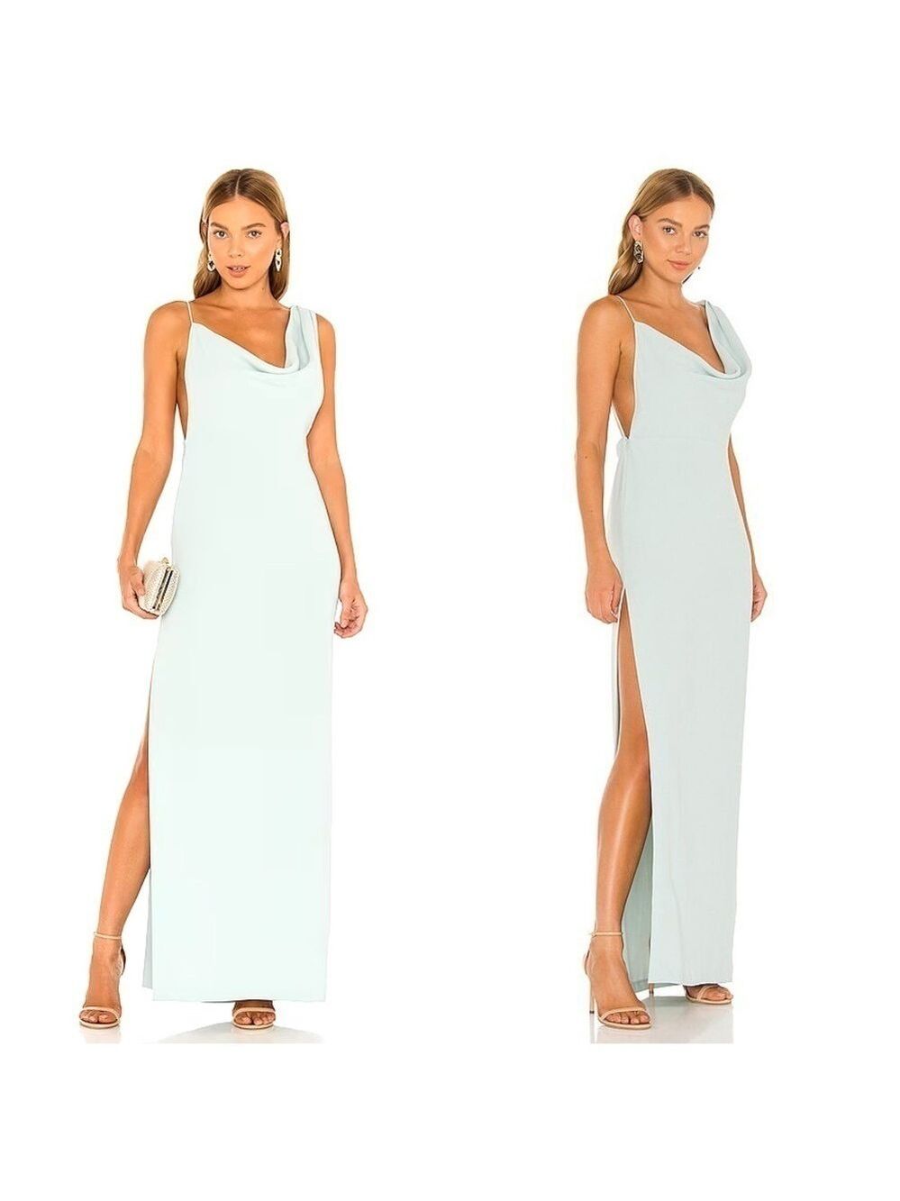Amanda Uprichard x Revolve Arial Gown in Thyme